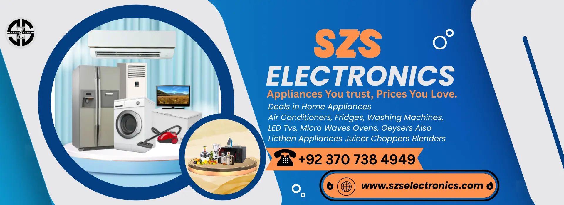 szs Electronics Banner